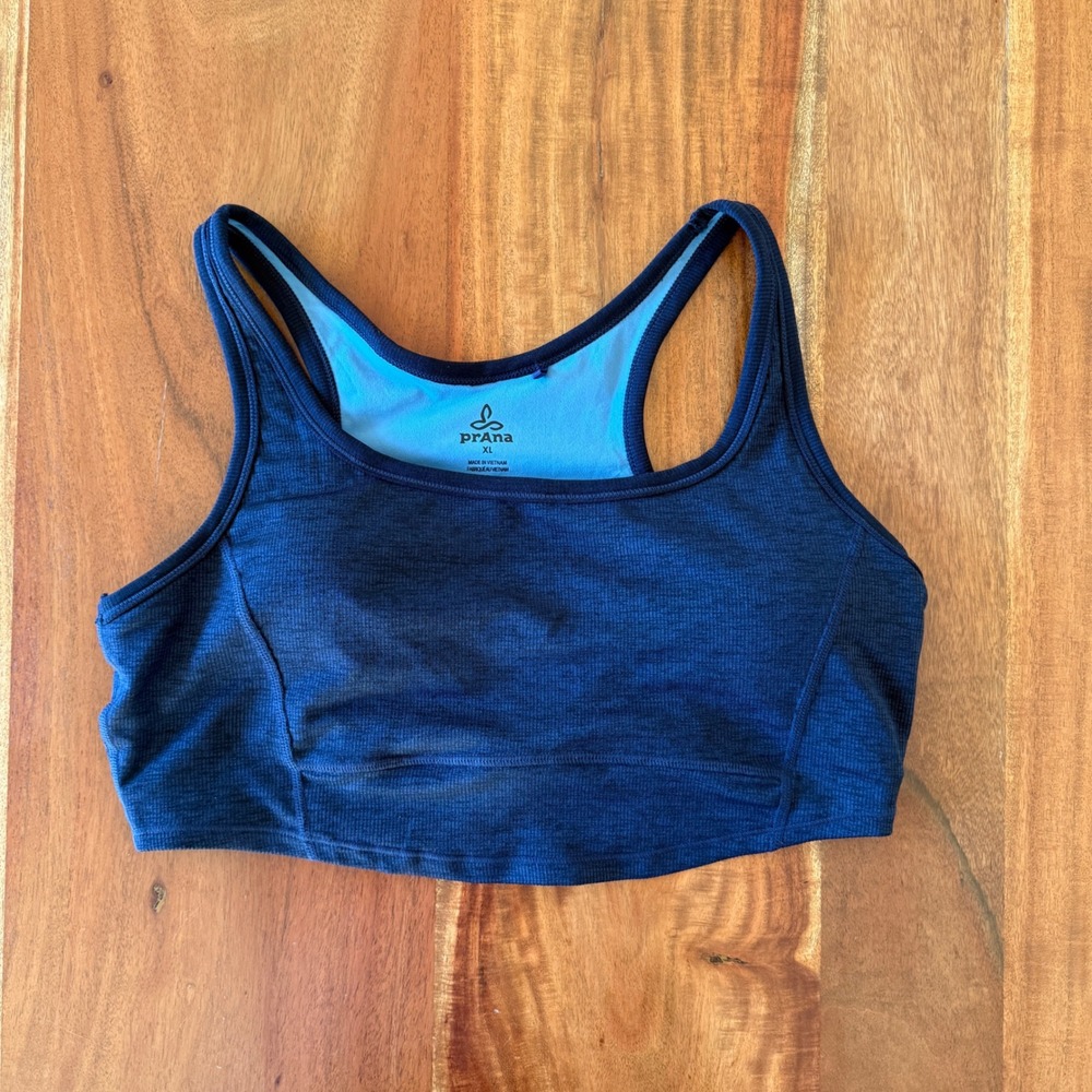 Prana Women's Blue Sports Bra Size XL
